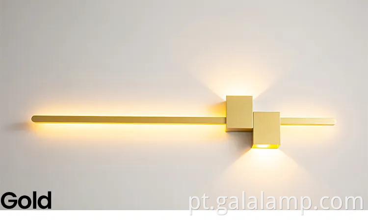 Lâmpada de parede de tira minimalista, lâmpada de parede de fundo, lâmpada de corredor nórdico